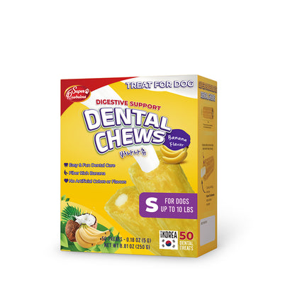 Banana Chew, Digestive Support, Dental Care Dog Treats (Available in S/M/L)