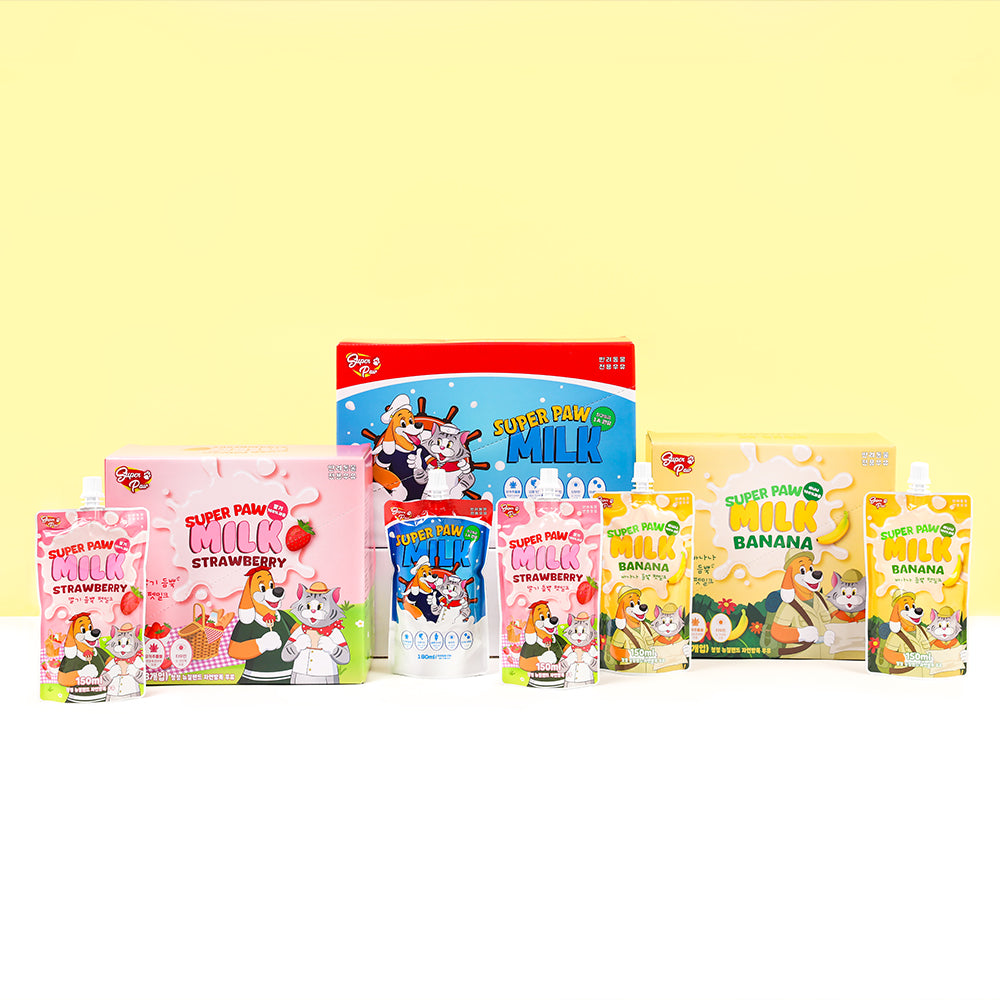 Dog & Cat Milk, Lactose FREE, Strawberry, 5.07 fl oz / 150mL per Pack, 8-Pack
