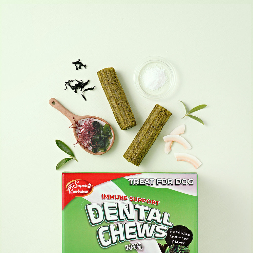 Fucoidan Chew, Immune Support, Dental Care Dog Treats (Available in S/M/L)