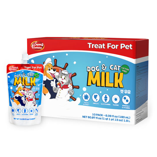 Dog & Cat Milk, Lactose FREE, Plain, 6.09 fl oz / 180mL per Pack, 10-Pack